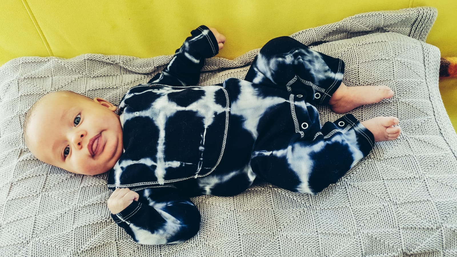 organic tie-dye sleepsuit