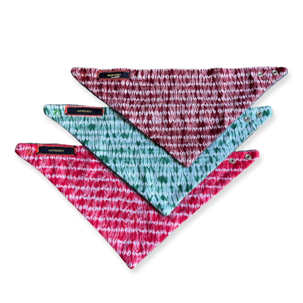 shibori bibdana dribble bib