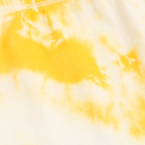 yellow organic cotton tie-dye leggings