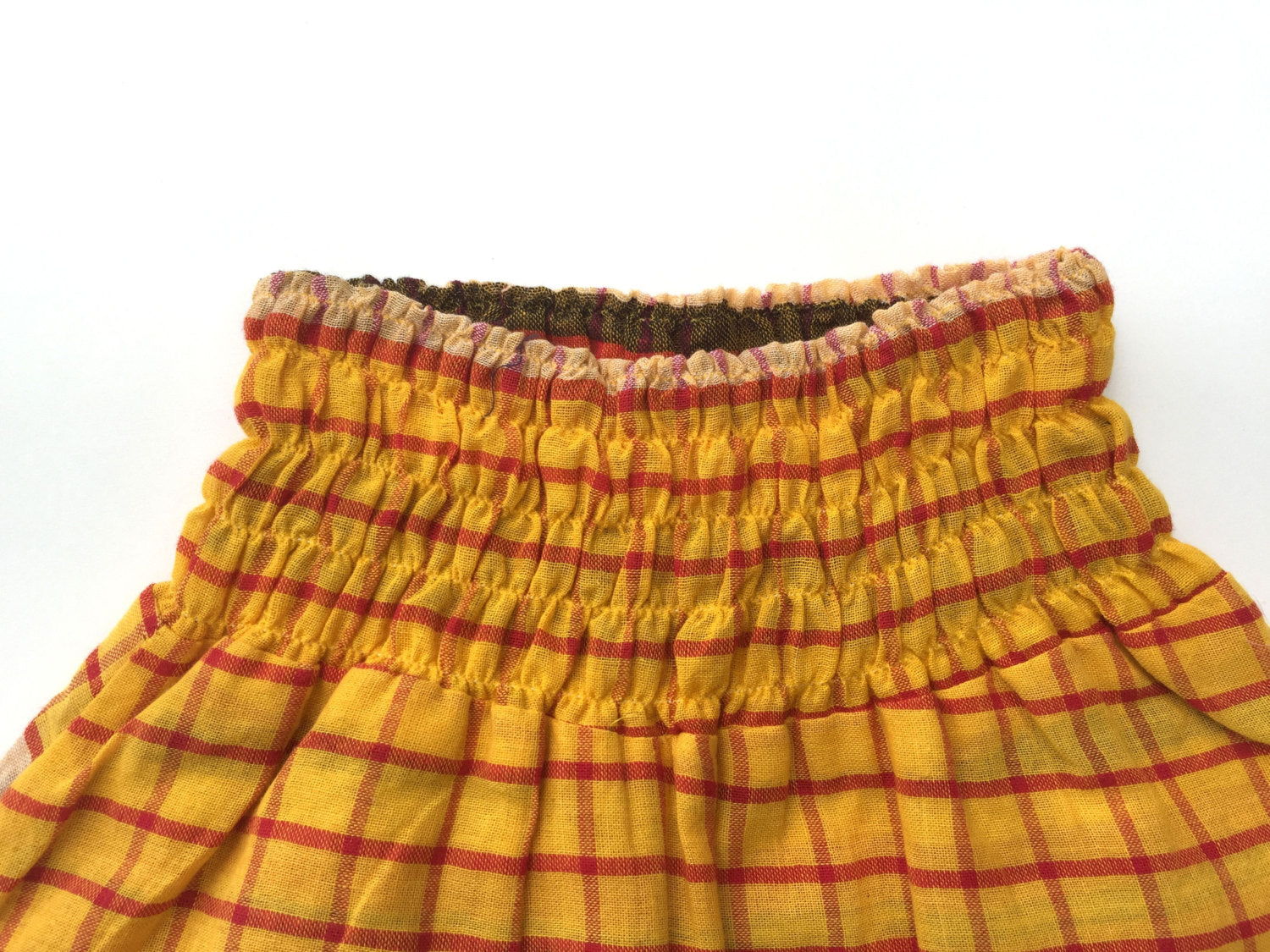 cotton check harem play trousers