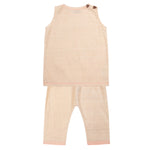 Load image into Gallery viewer, baby shalwar kamiz in handloom silk/ cotton with neon stitching

