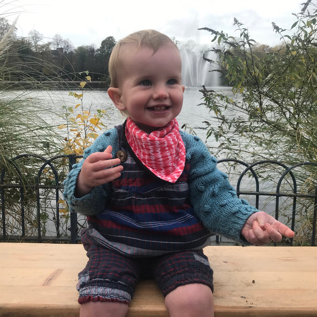 shibori bibdana dribble bib