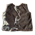 Load image into Gallery viewer, black tie-dye silk / cotton vest and pants
