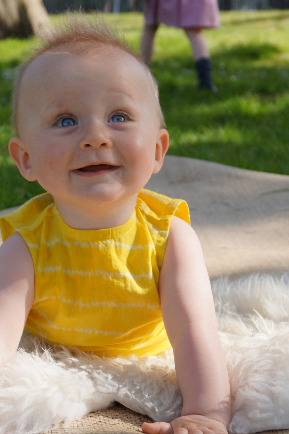 black cotton shibori vest with button back